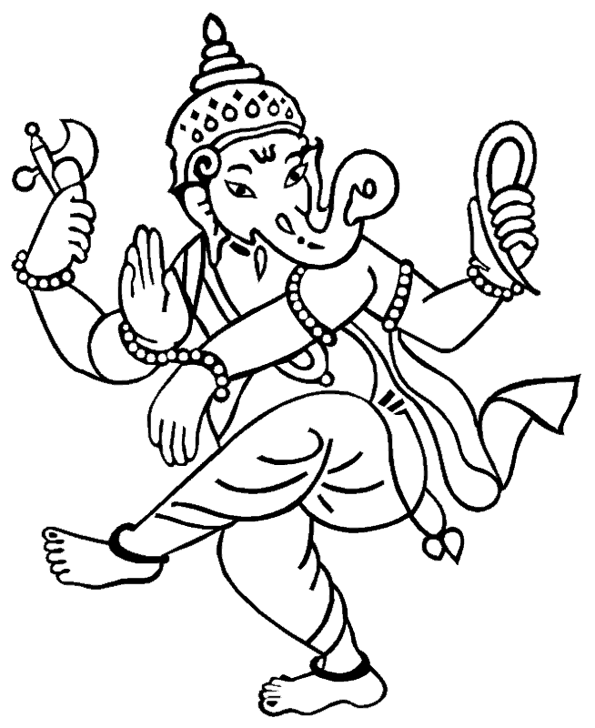 ganesh coloring pages - photo #1
