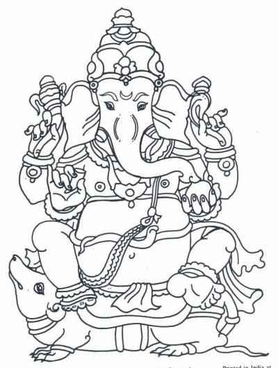 ganesh coloring pages for kids - photo #29